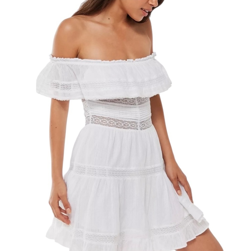 RAHI Desert Emma Ruffle Lace Inset Mini Dress - Picture 5 of 16